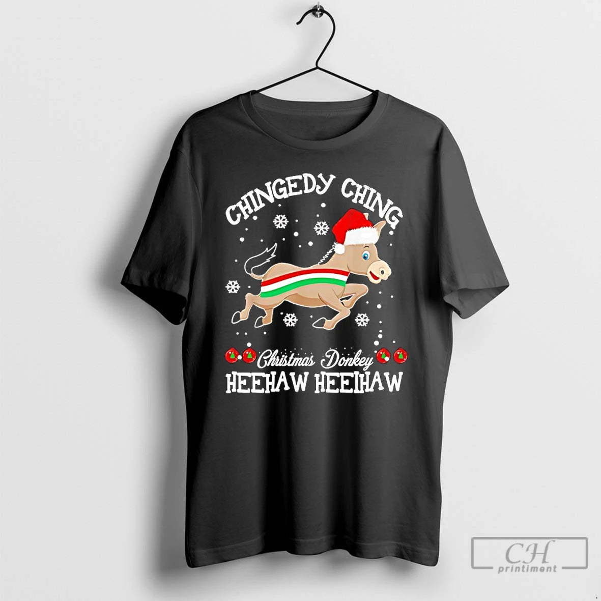 Classic Chingedy Ching The Italian Christmas Donkey Heehaw T-Shirts, Hoodie, Sweatshirt | PopFlextees.com