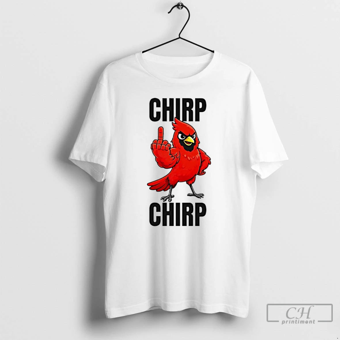 Classic Chirp Chirp Arizona Cardinals Middle Finger Mascot T-Shirts, Hoodie, Sweatshirt | PopFlextees.com