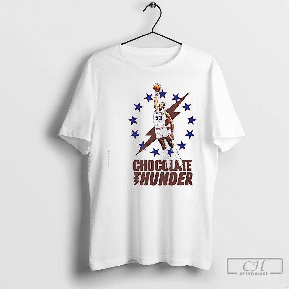 Classic Chocolate Thunder Darryl Dawkins Philadelphia Sixers Basketball T-Shirts, Hoodie, Sweatshirt | PopFlextees.com