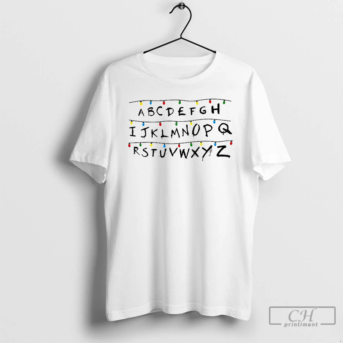Classic Christmas Alphabet String Lights T-Shirts, Hoodie, Sweatshirt | PopFlextees.com