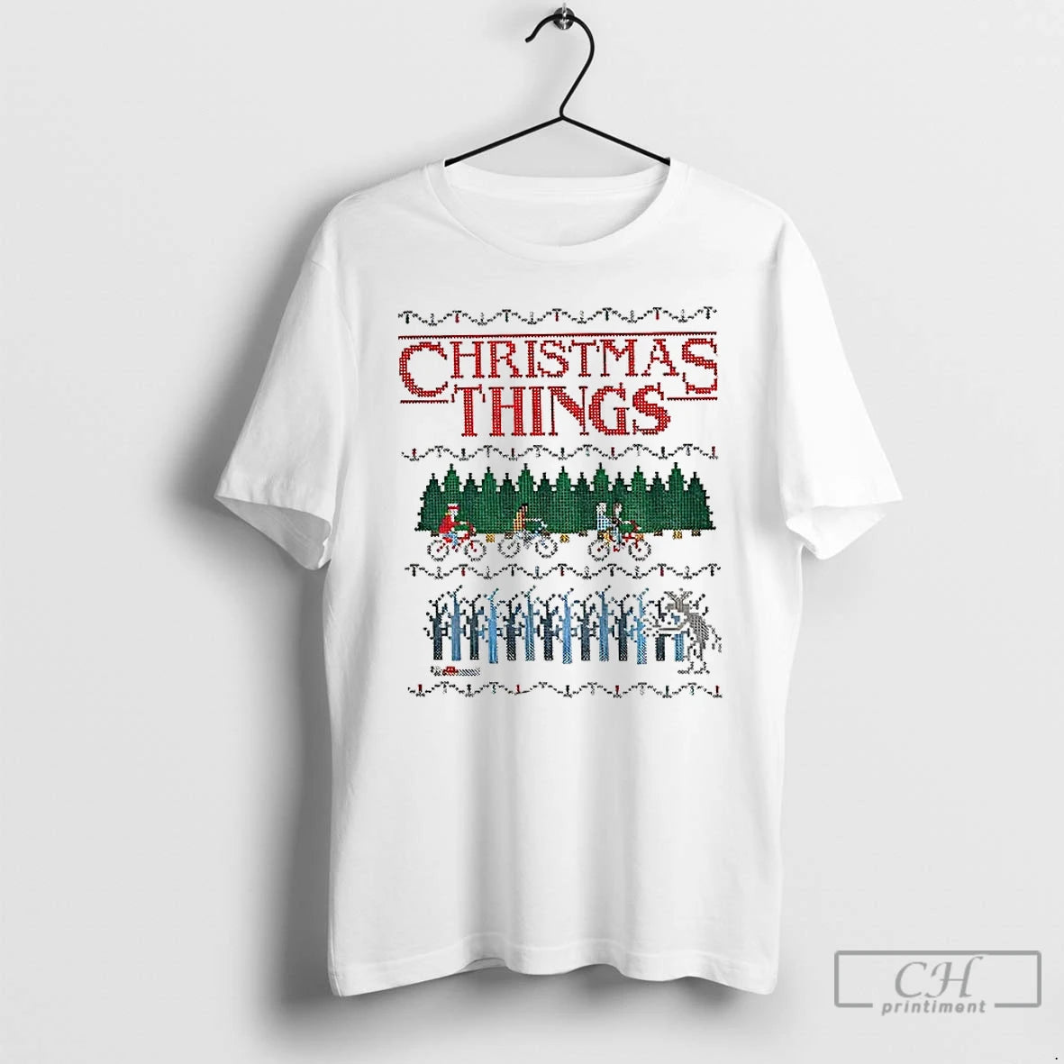 Classic Christmas Things Stranger Upside Down Merry Xmas T-Shirts, Hoodie, Sweatshirt | PopFlextees.com