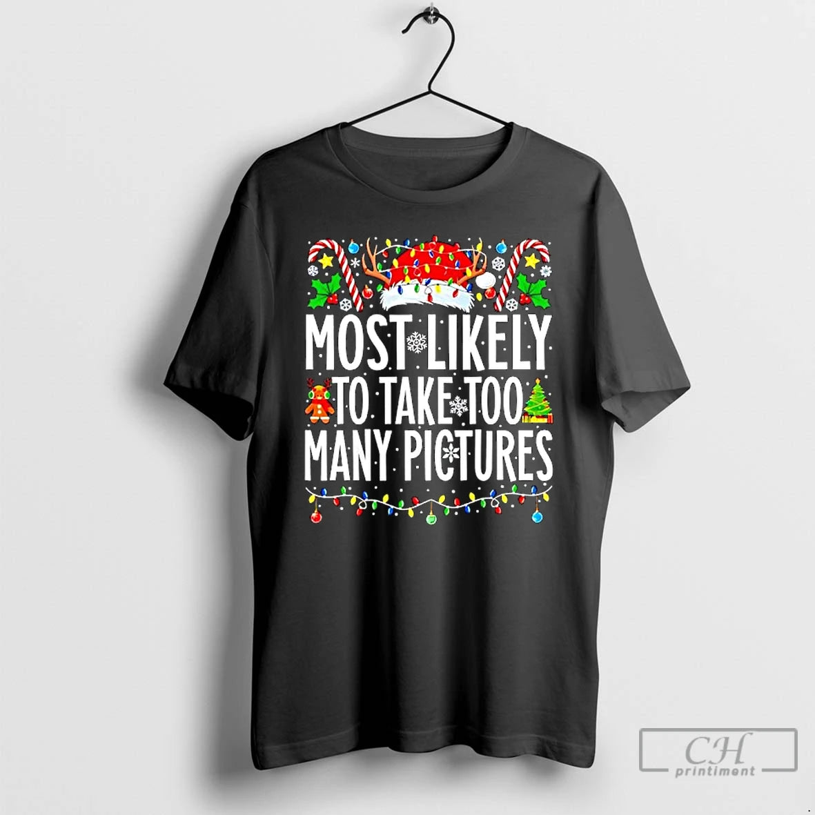 Classic Christmas Most Likely To Take Too Many Pictures T-Shirts, Hoodie, Sweatshirt | PopFlextees.com
