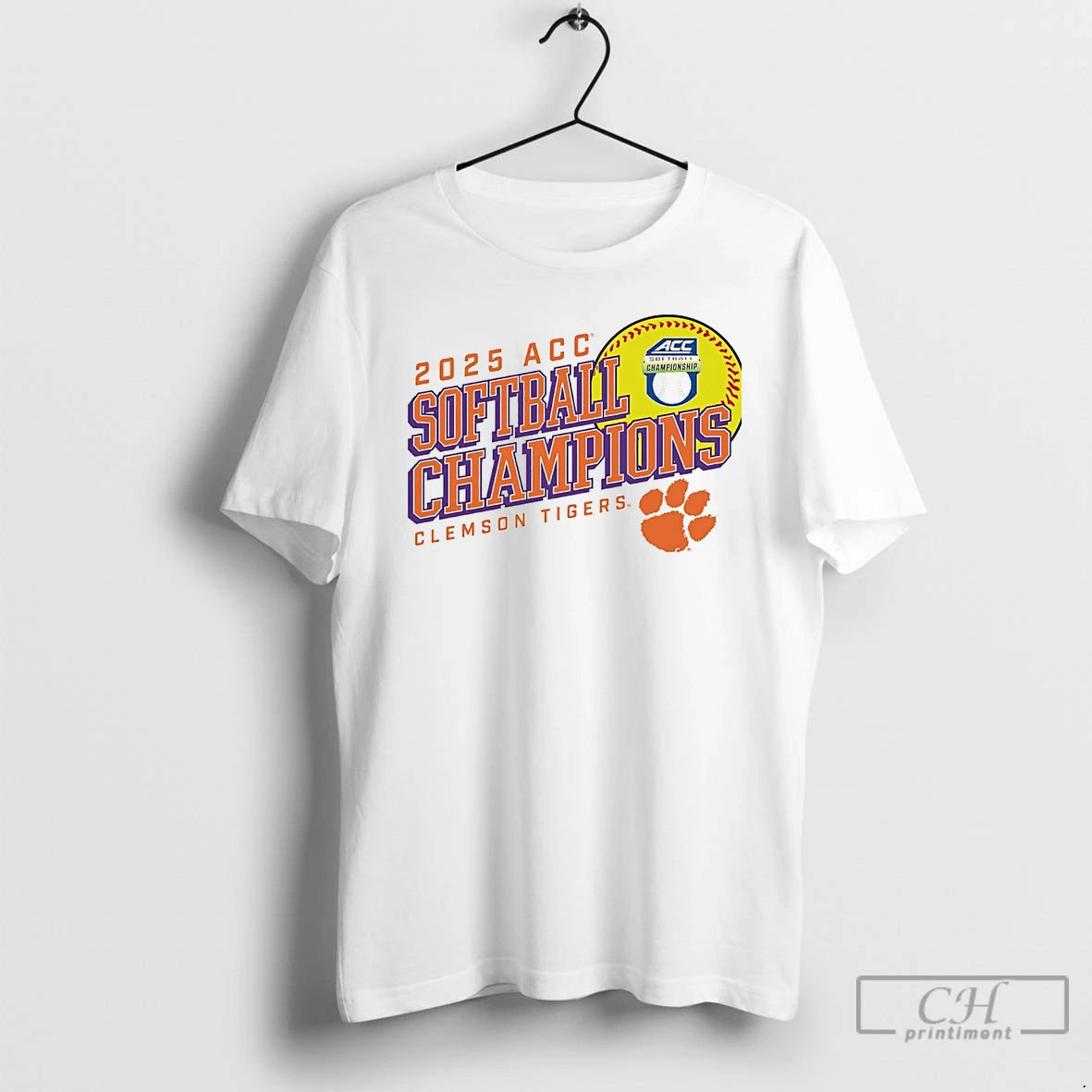 Classic Clemson Tigers 2025 Acc Softball Tournament Champions T-Shirts, Hoodie, Sweatshirt | PopFlextees.com