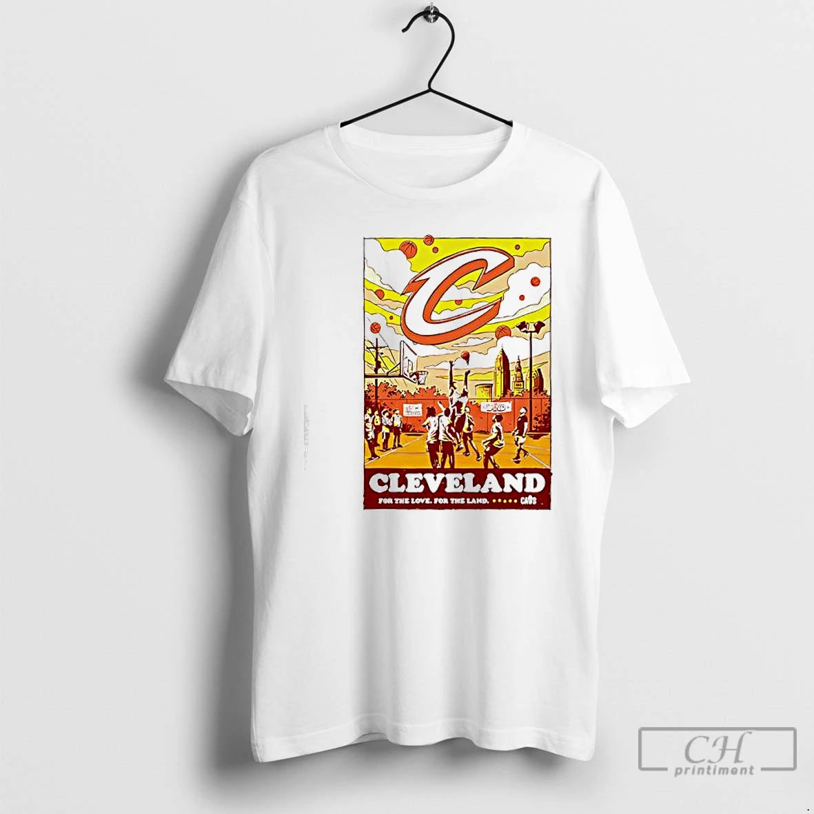 Classic Cleveland Cavaliers For The Love For The Land Graphic T-Shirts, Hoodie, Sweatshirt | PopFlextees.com