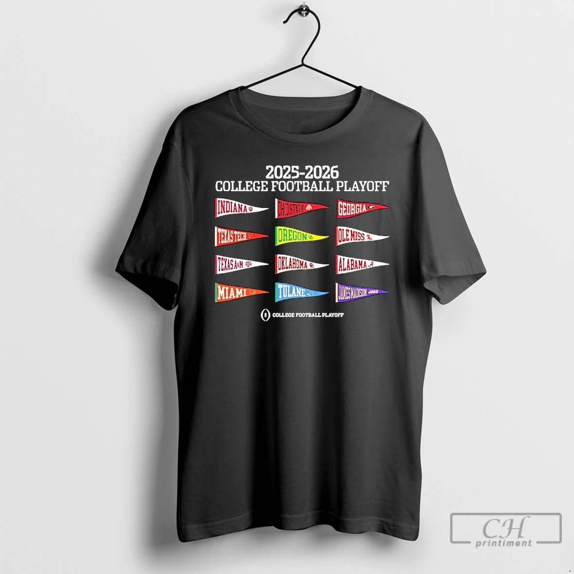 Classic College Football Playoff 2025 26 12 Team Pennant T-Shirts, Hoodie, Sweatshirt | PopFlextees.com