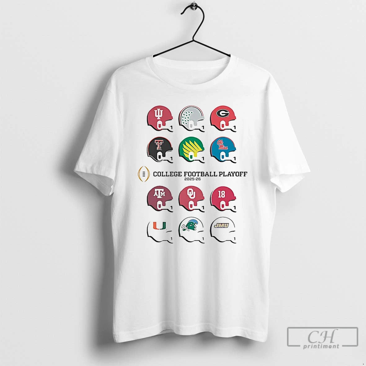 Classic College Football Playoff 2025 Team Helmets T-Shirts, Hoodie, Sweatshirt | PopFlextees.com