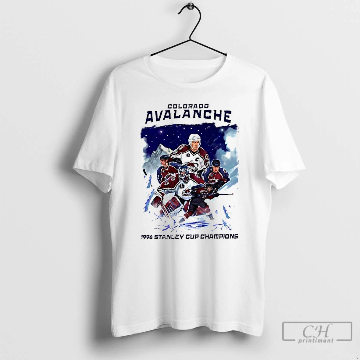 Classic Colorado Avalanche 1996 Stanley Cup Champions T-Shirts, Hoodie, Sweatshirt | PopFlextees.com