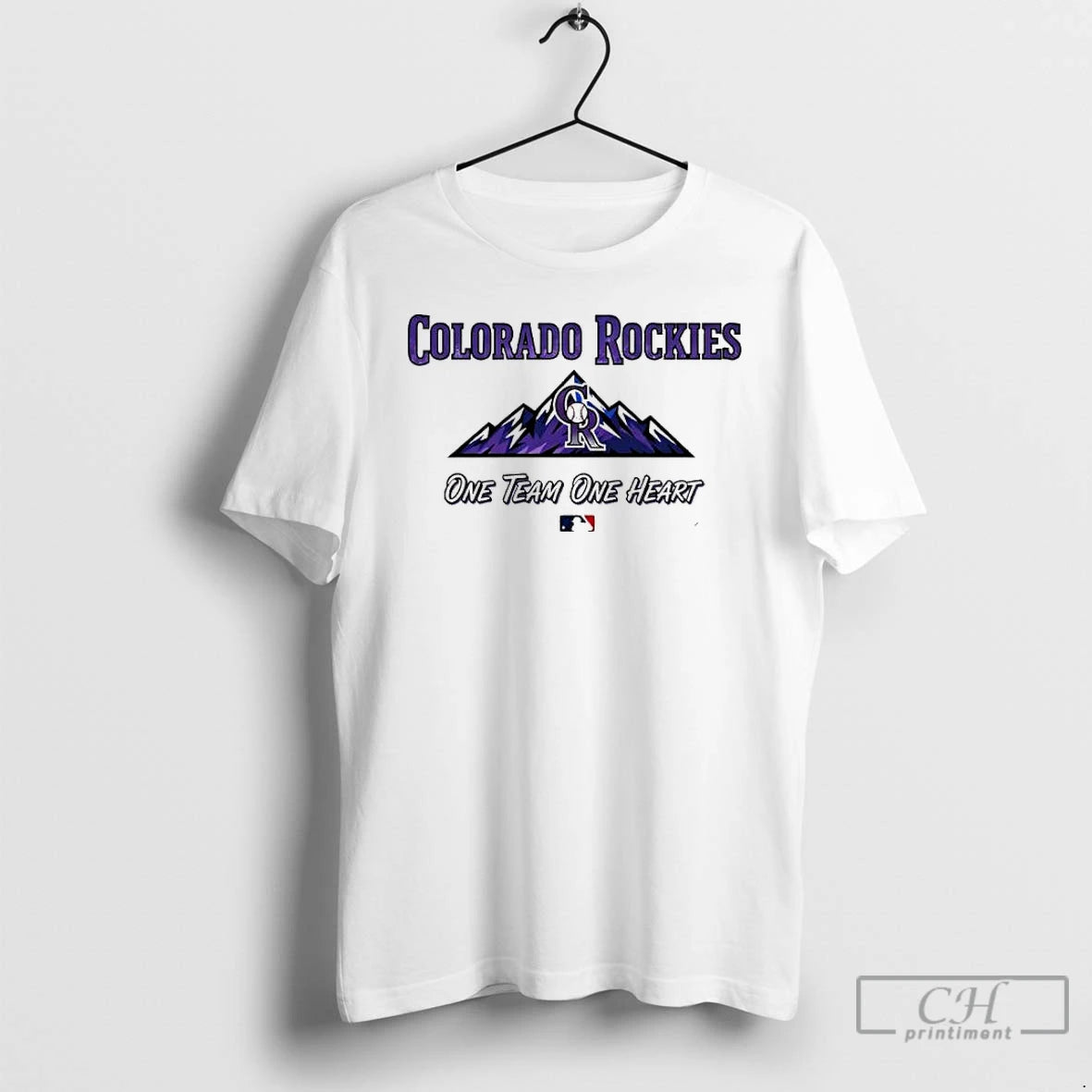 Classic Colorado Rockies One Team One Heart Mlb T-Shirts, Hoodie, Sweatshirt | PopFlextees.com