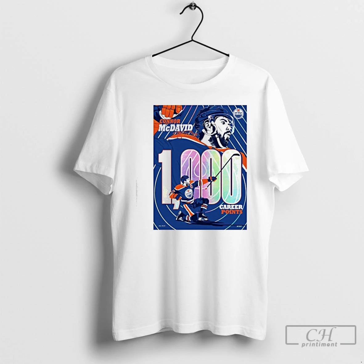 Classic Connor Mcdavid Edmonton Oilers 1000 Career Nhl Points Milestone T-Shirts, Hoodie, Sweatshirt | PopFlextees.com