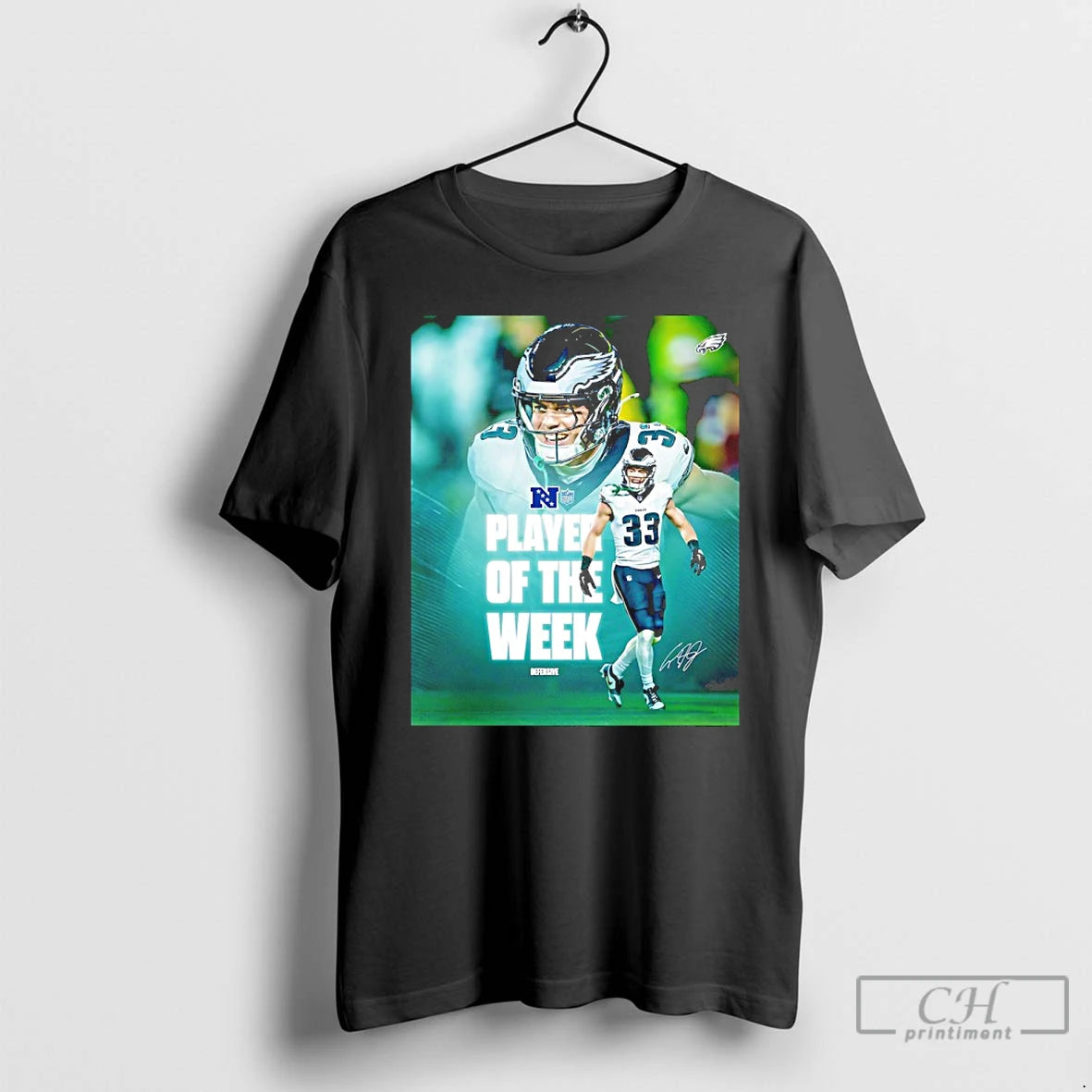 Classic Cooper Dejean 2025 Nfc Defensive Player Of The Week Signature T-Shirts, Hoodie, Sweatshirt | PopFlextees.com