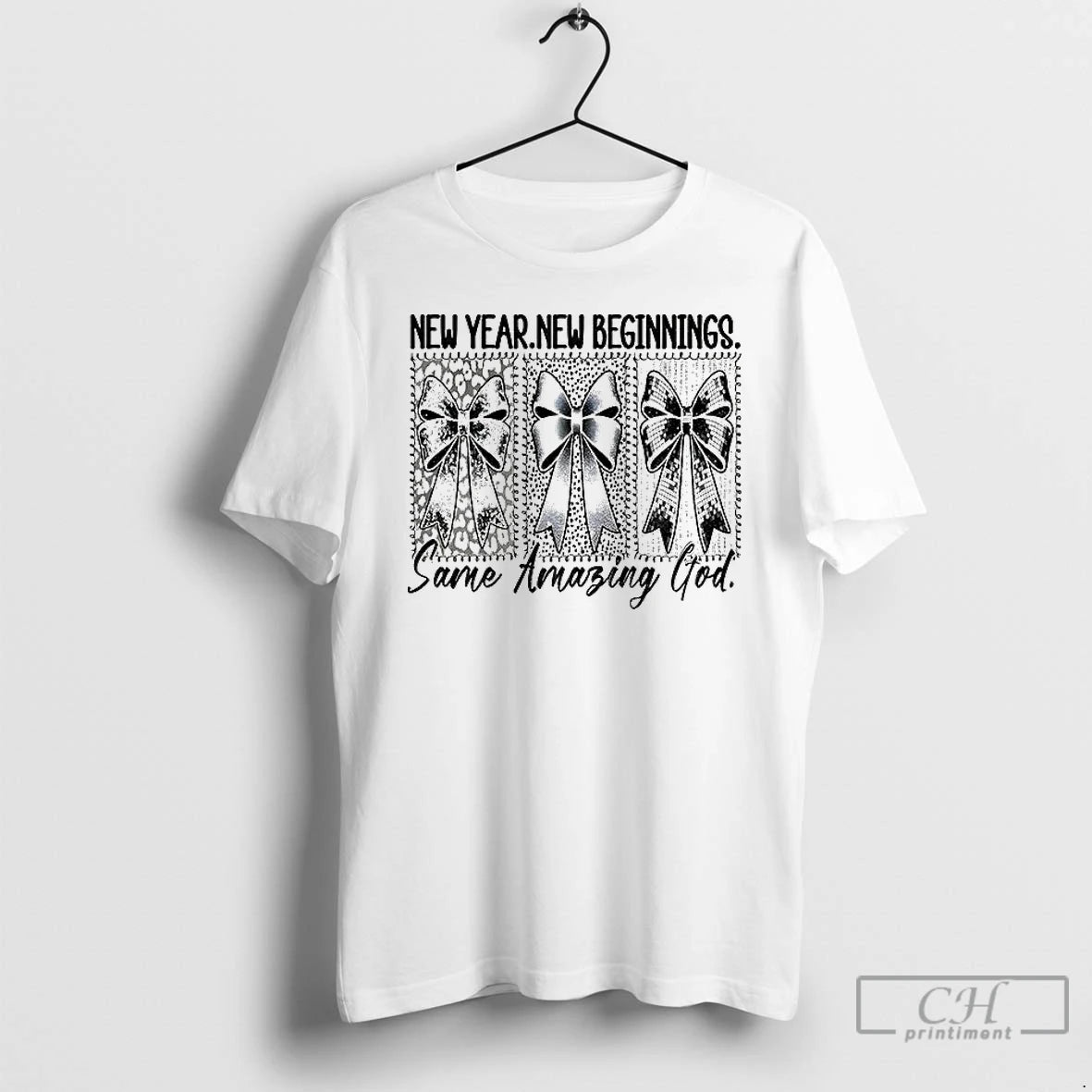 Classic Coquette Bows New Year New Beginnings Same Amazing God 2026 T-Shirts, Hoodie, Sweatshirt | PopFlextees.com