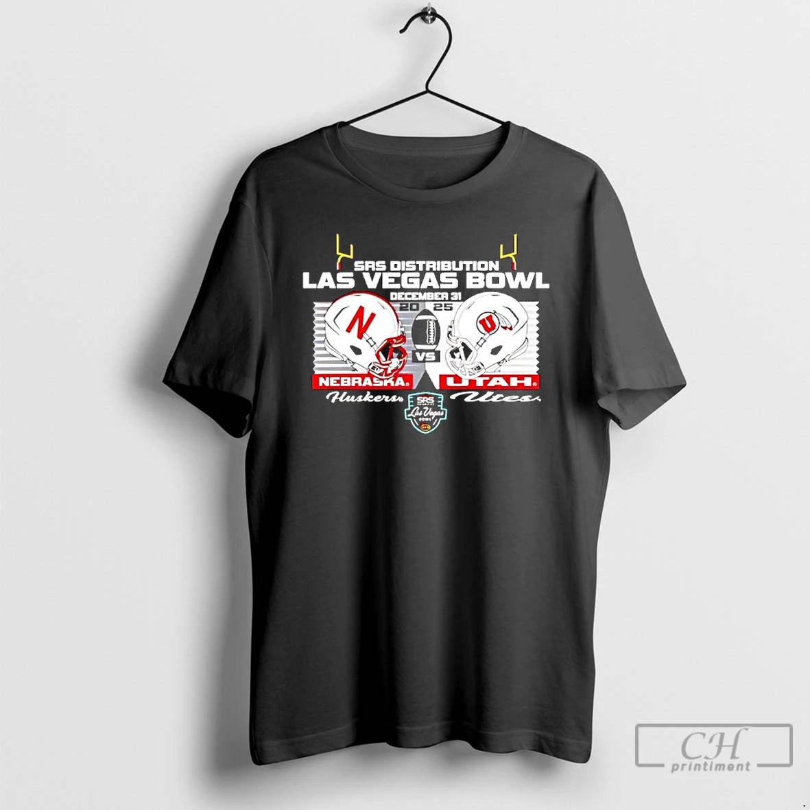 Classic Cornhuskers Vs Utes 2025 Las Vegas Bowl Match Up Head To Head T Shirts Hoodie, Sweatshirt | PopFlextees.com