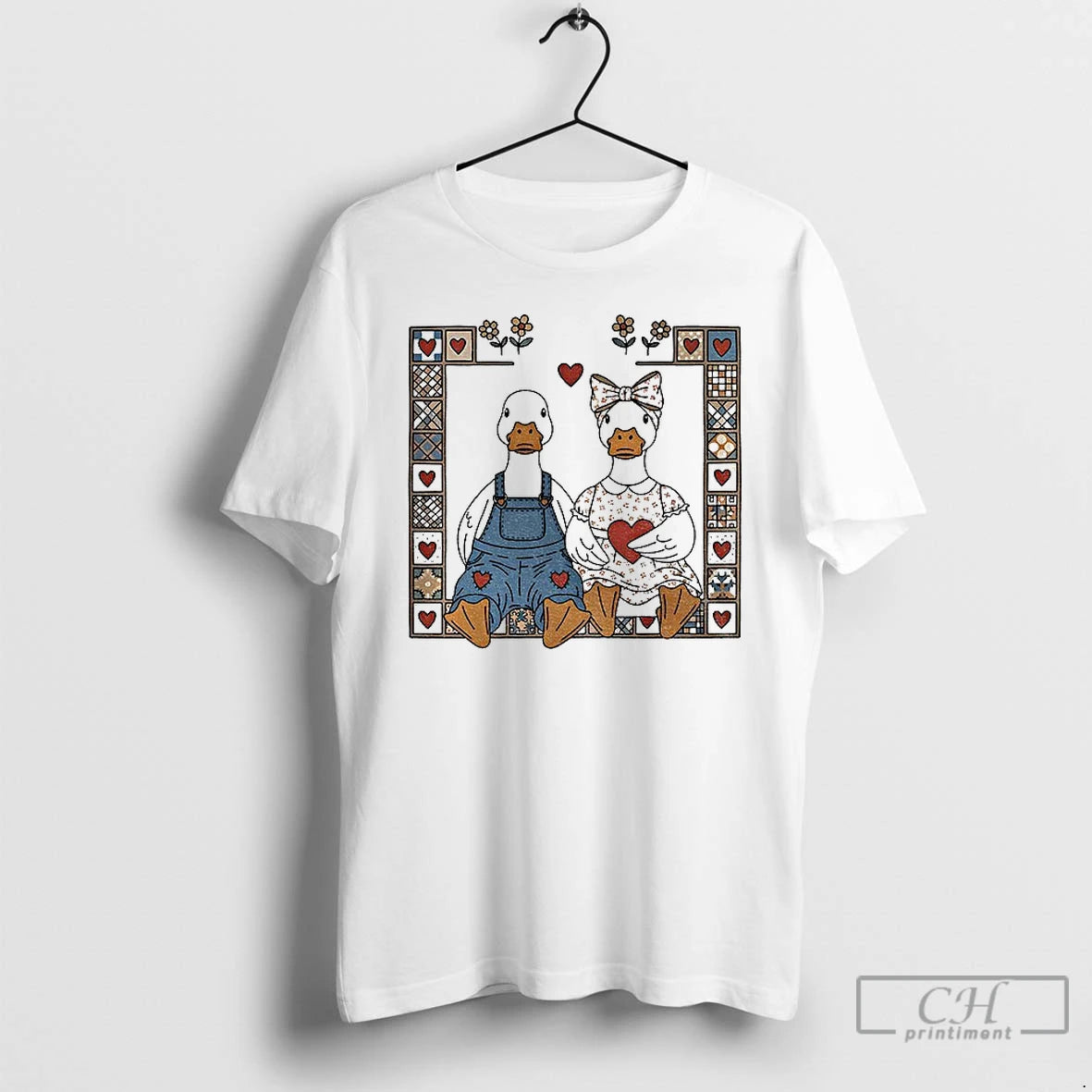 Classic Cottagecore Goose Cute Lover Vintage T-Shirts, Hoodie, Sweatshirt | PopFlextees.com