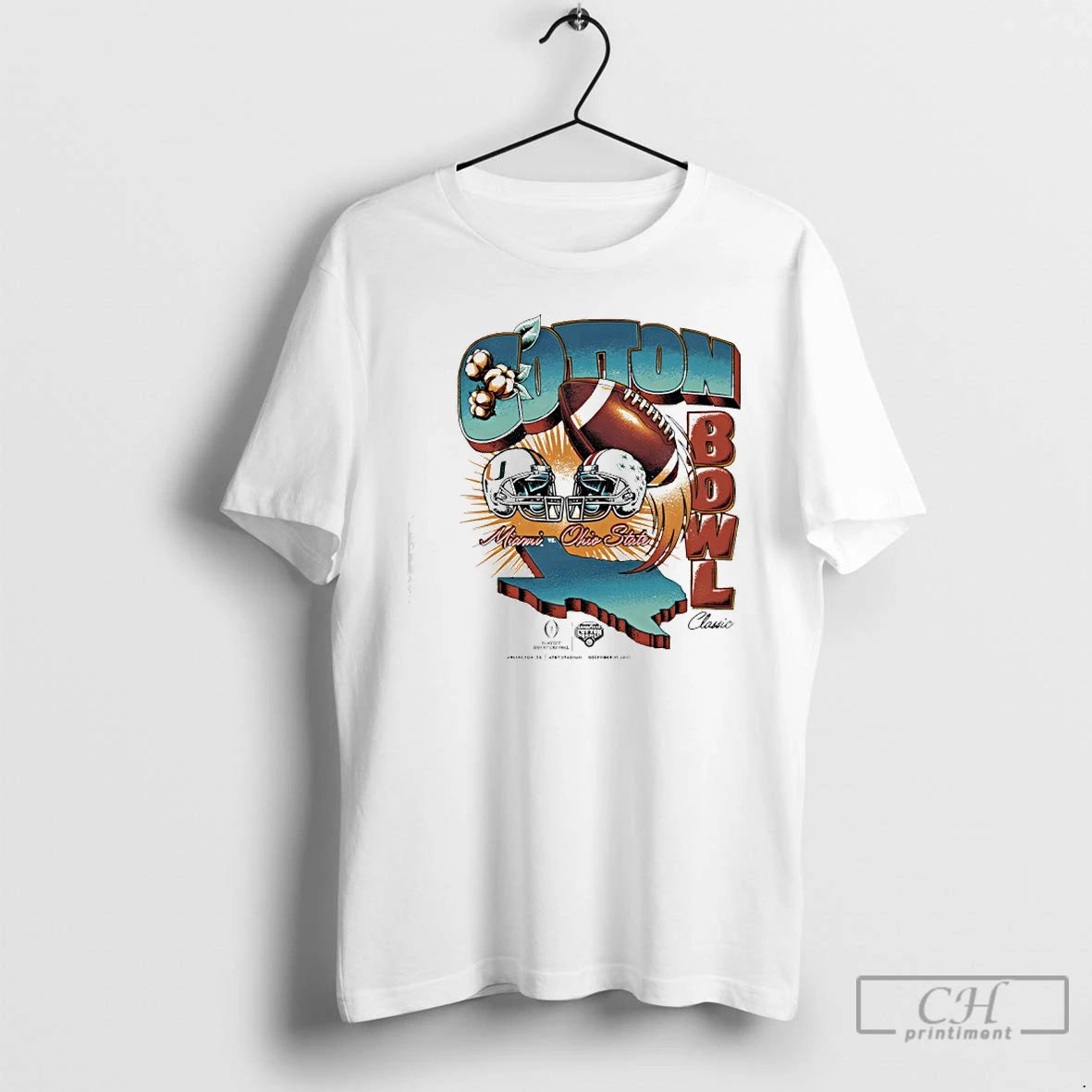 Classic Cotton Bowl Classic 2025 Miami Vs Ohio State Matchup T-Shirts, Hoodie, Sweatshirt | PopFlextees.com