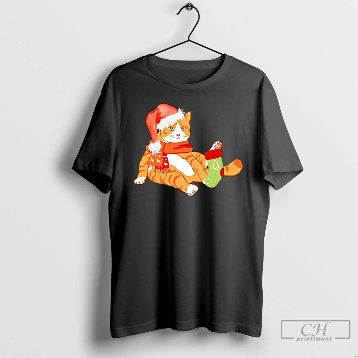 Classic Cute Christmas Orange Cat Stylish T-Shirts, Hoodie, Sweatshirt | PopFlextees.com