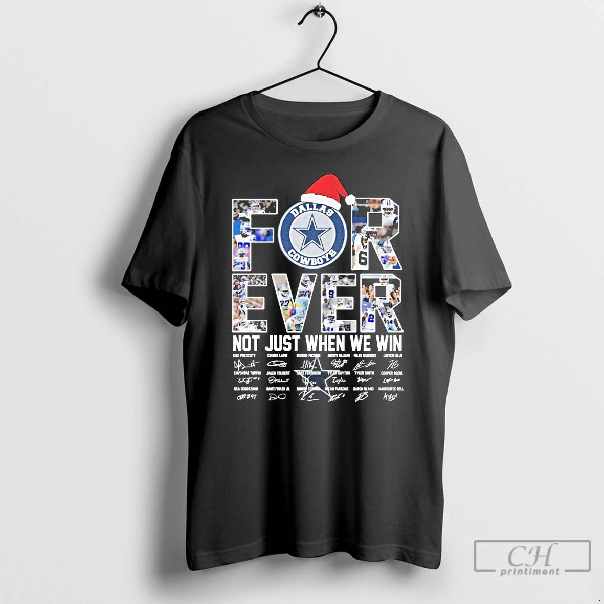 Classic Dallas Cowboys Forever Not Just When We Win Christmas Signatures T-Shirts, Hoodie, Sweatshirt | PopFlextees.com