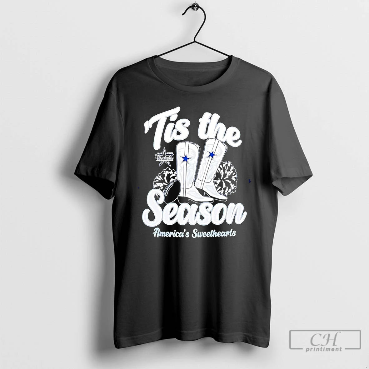 Classic Dallas Cowboys Tis The Season Boots Americas Sweethearts T-Shirts, Hoodie, Sweatshirt | PopFlextees.com