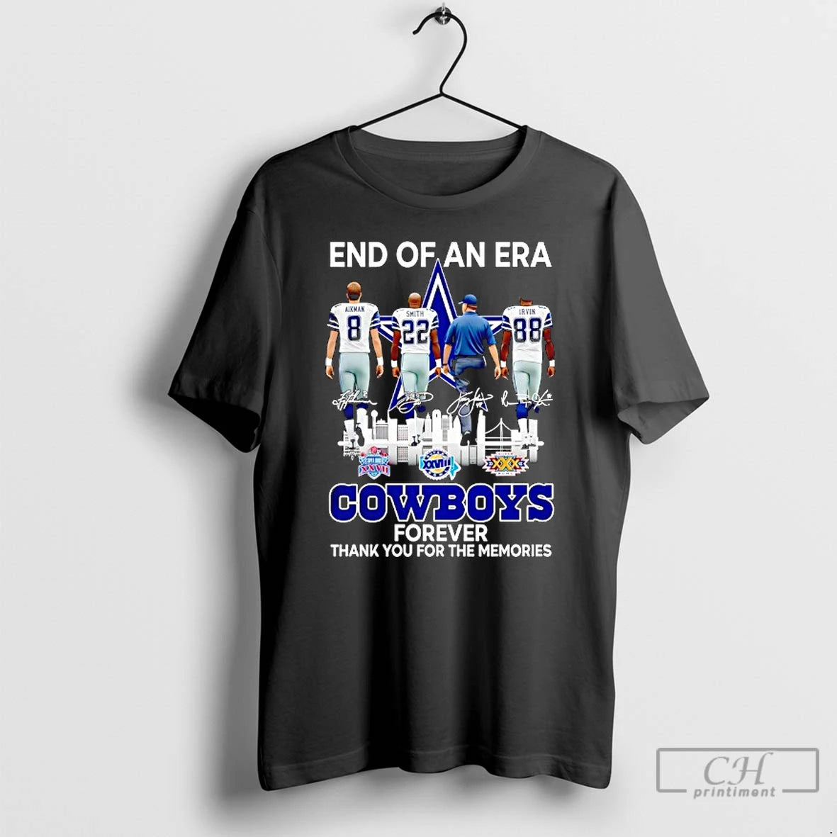 Classic Dallas Cowboys End Of An Era Forever Thank You For The Memories T Shirts Hoodie, Sweatshirt | PopFlextees.com