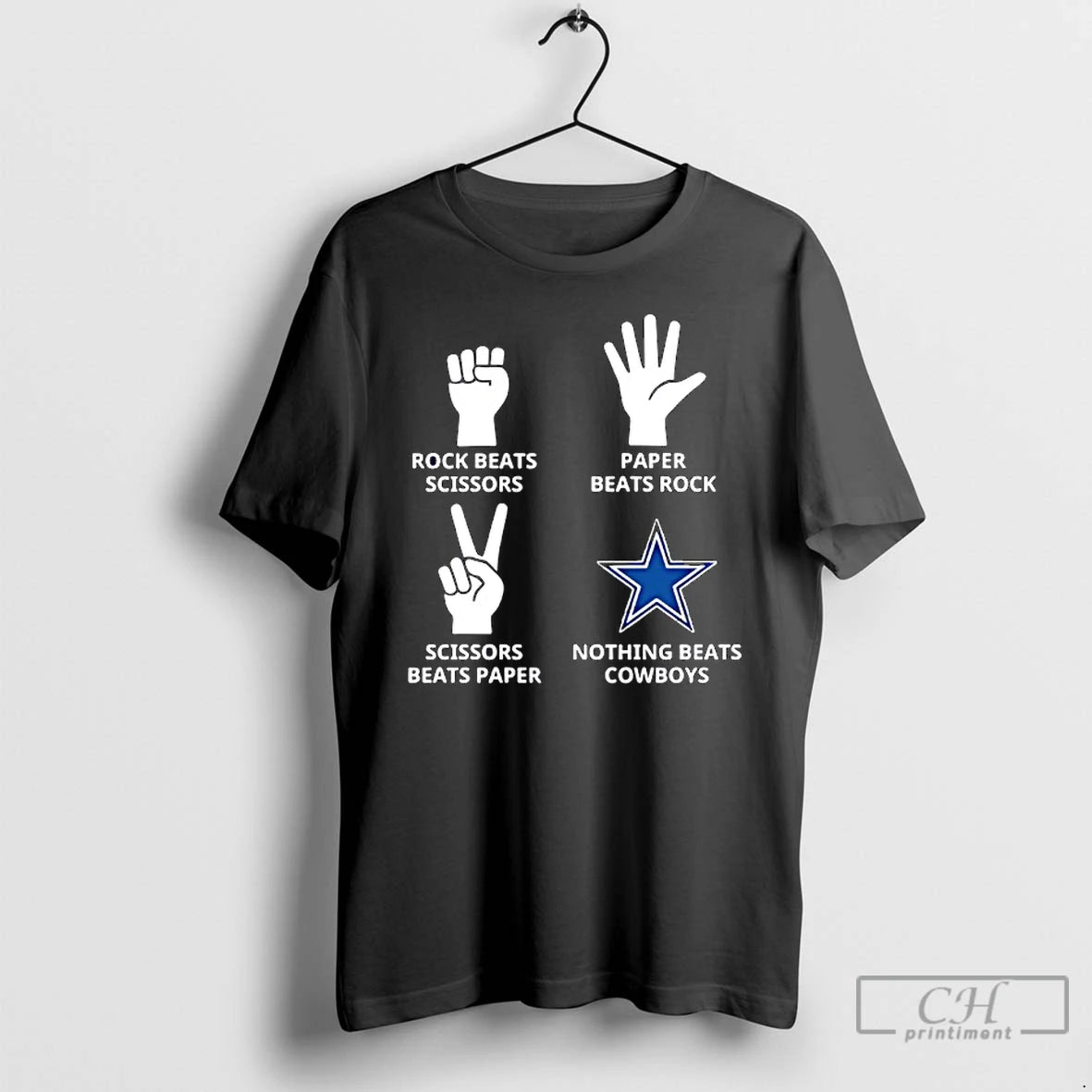 Classic Dallas Cowboys Nothing Beatsrock Beats Scissors Paper Beats Rock Scissors Beats Paper T Shirts Hoodie, Sweatshirt
