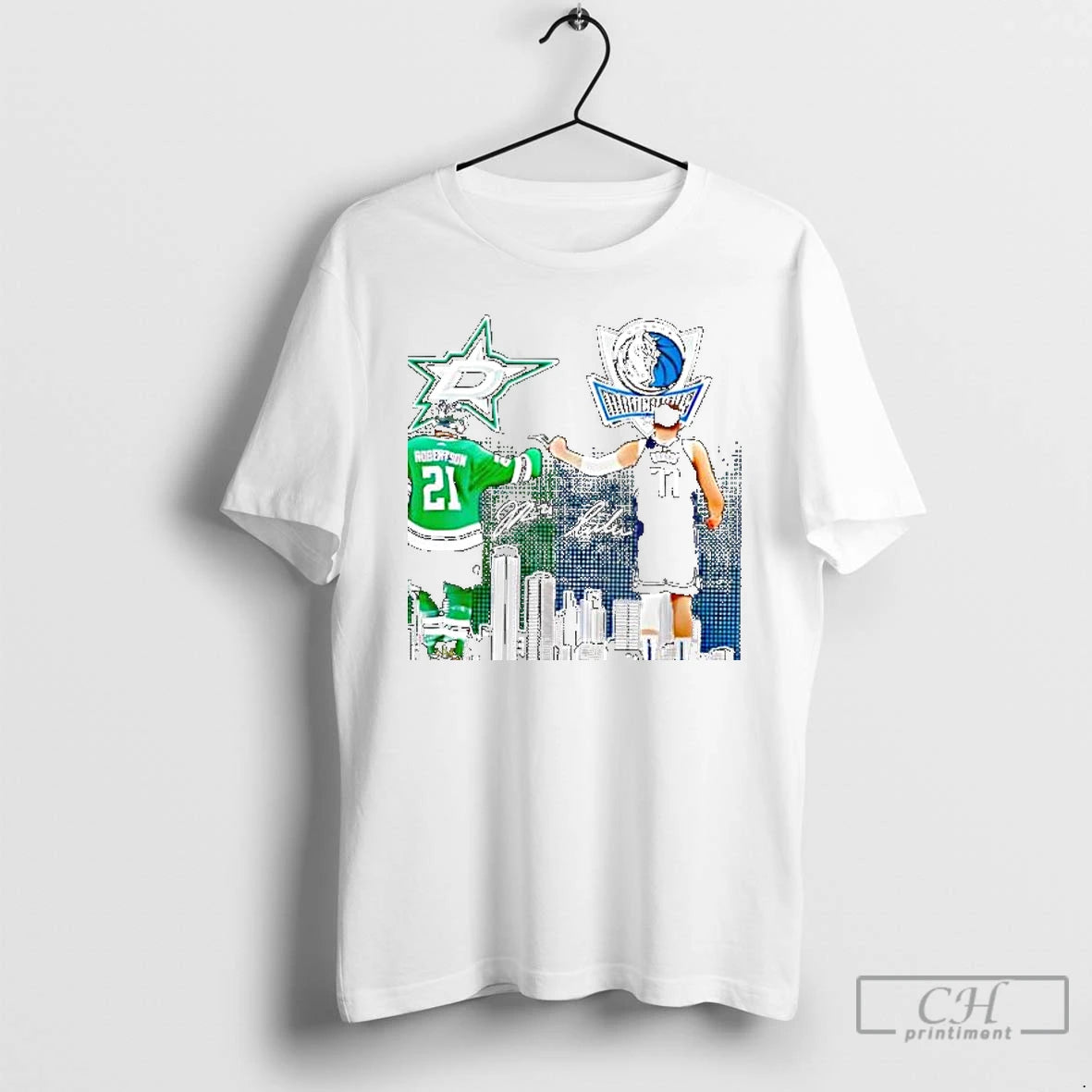 Classic Dallas Stars Jason Robertson Dallas Mavericks Luka Doncic 2025 T-Shirts, Hoodie, Sweatshirt | PopFlextees.com