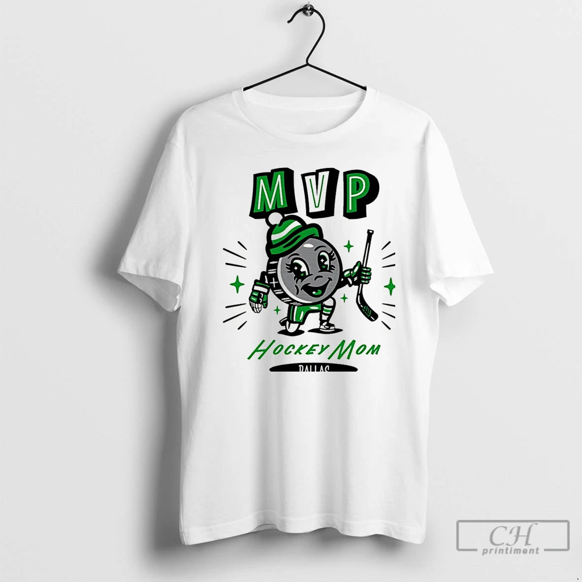 Classic Dallas Hockey Mom Mvp 2025 Cartoon Christmas T-Shirts, Hoodie, Sweatshirt | PopFlextees.com