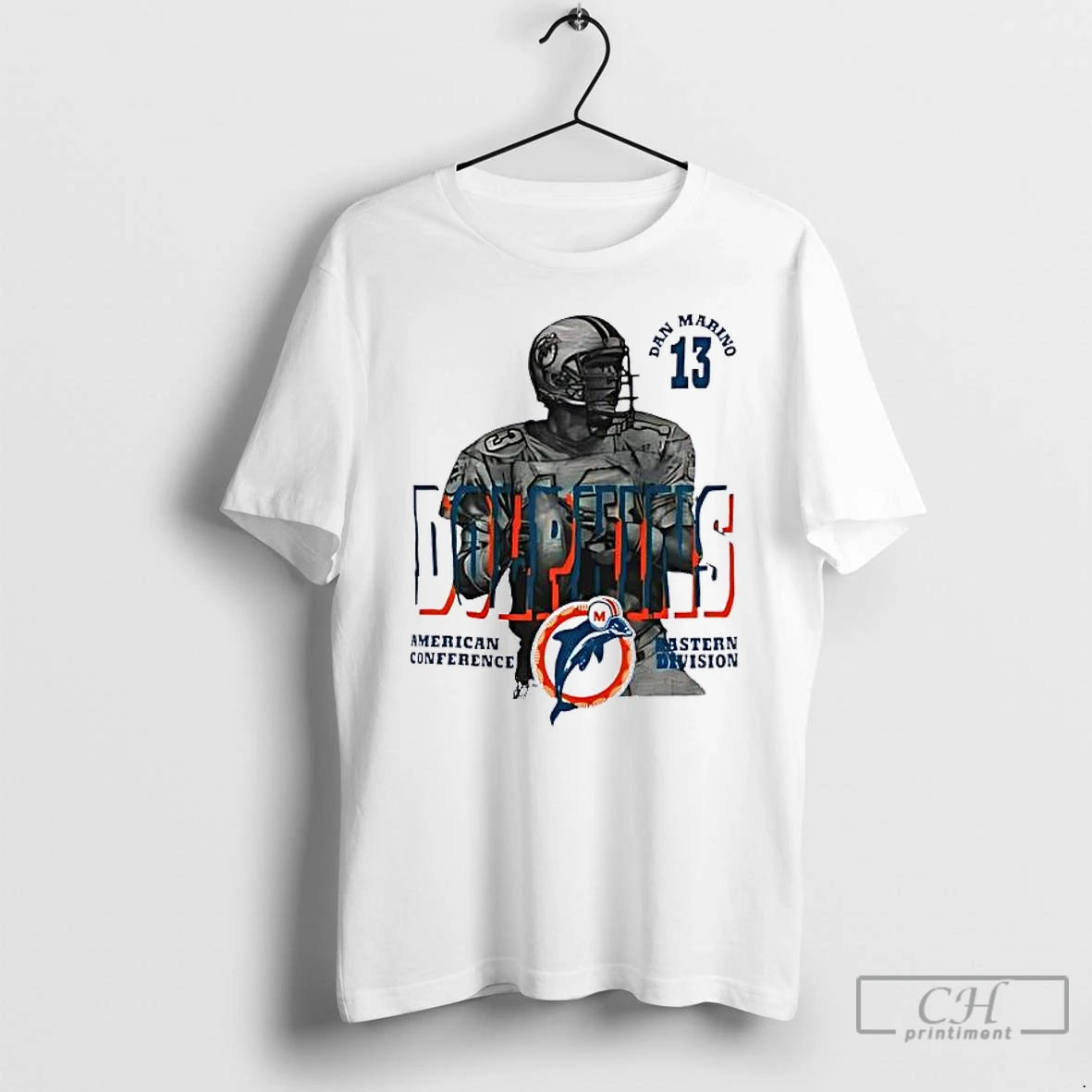 Classic Dan Marino 13 Miami Dolphins American Conference Vintage T-Shirts, Hoodie, Sweatshirt | PopFlextees.com