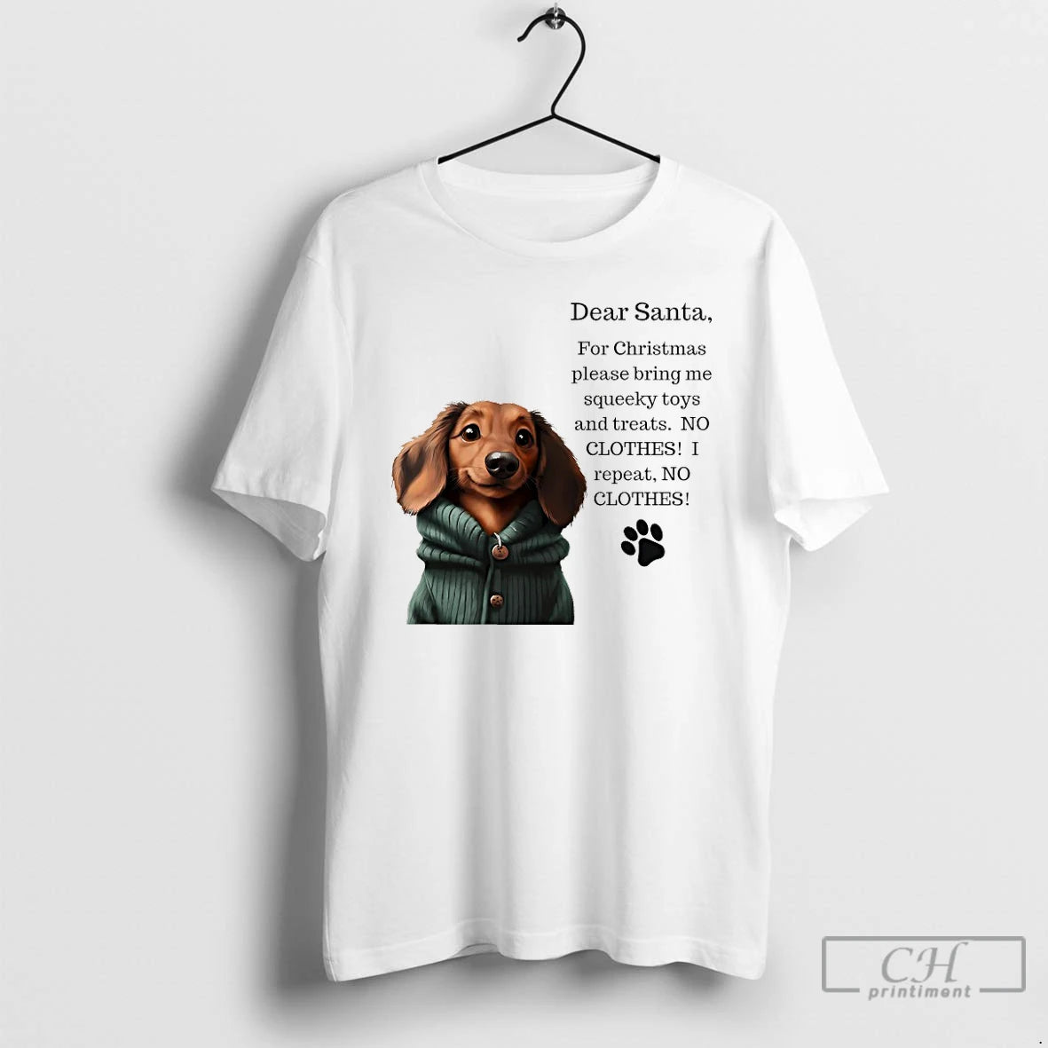 Classic Dear Santa For Christmas Please Bring Me Squeeky Toys And Treats Dog T Shirts Hoodie, Sweatshirt | PopFlextees.com