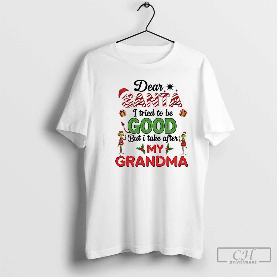 Classic Dear Santa I Tried Be Good But I Take After My Grandma T-Shirts, Hoodie, Sweatshirt