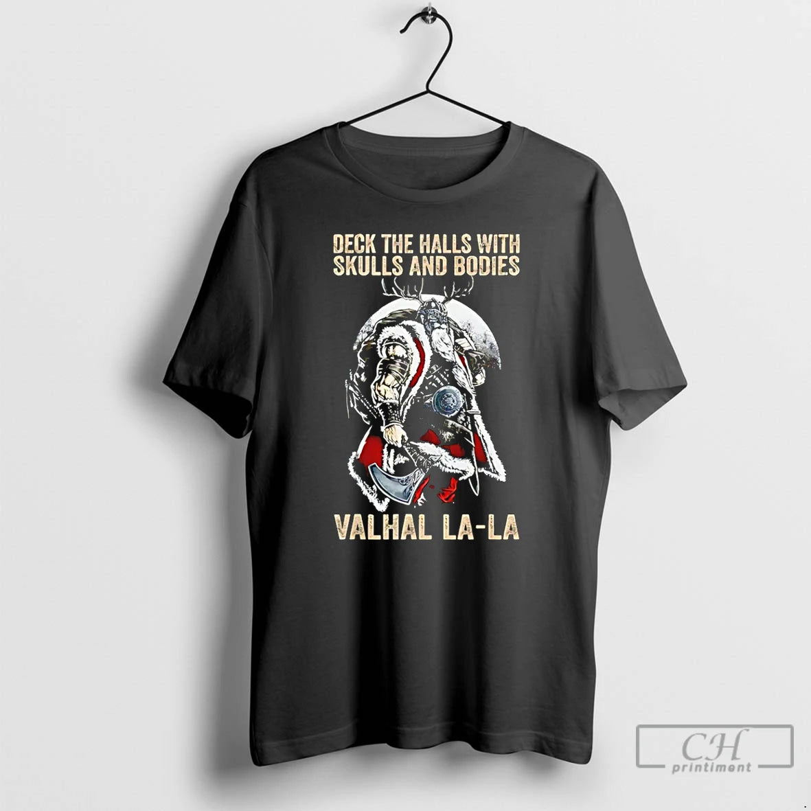 Classic Deck The Halls With Skulls And Bodies Valhal La La T-Shirts, Hoodie, Sweatshirt | PopFlextees.com