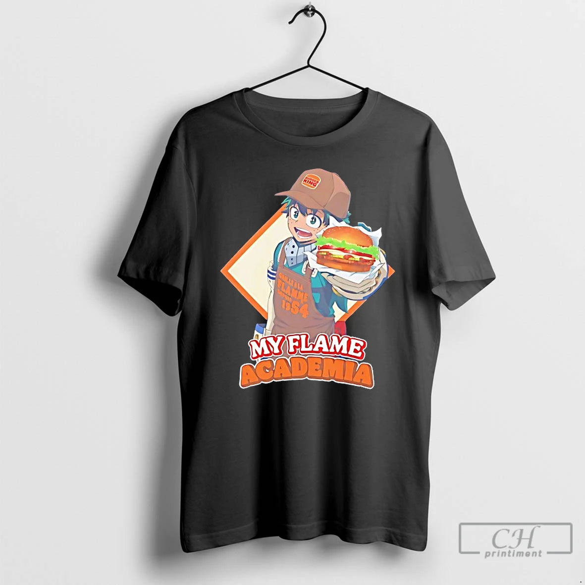 Classic Deku Burger King My Flame Academia T-Shirts, Hoodie, Sweatshirt | PopFlextees.com