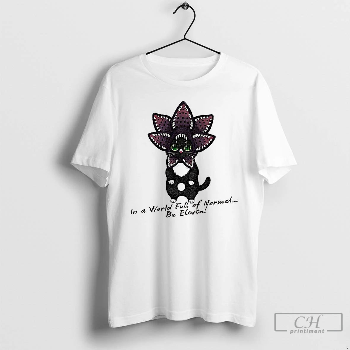 Classic Demogorgon Cat In A World Full Of Normal Be Eleven Cartoon T Shirts Sweater Hoodie, Sweatshirt | PopFlextees.com