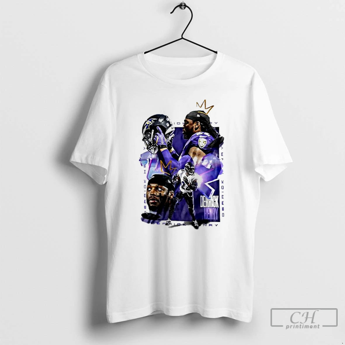 Classic Derrick Henry King Henry Baltimore Ravens Graphic T-Shirts, Hoodie, Sweatshirt | PopFlextees.com