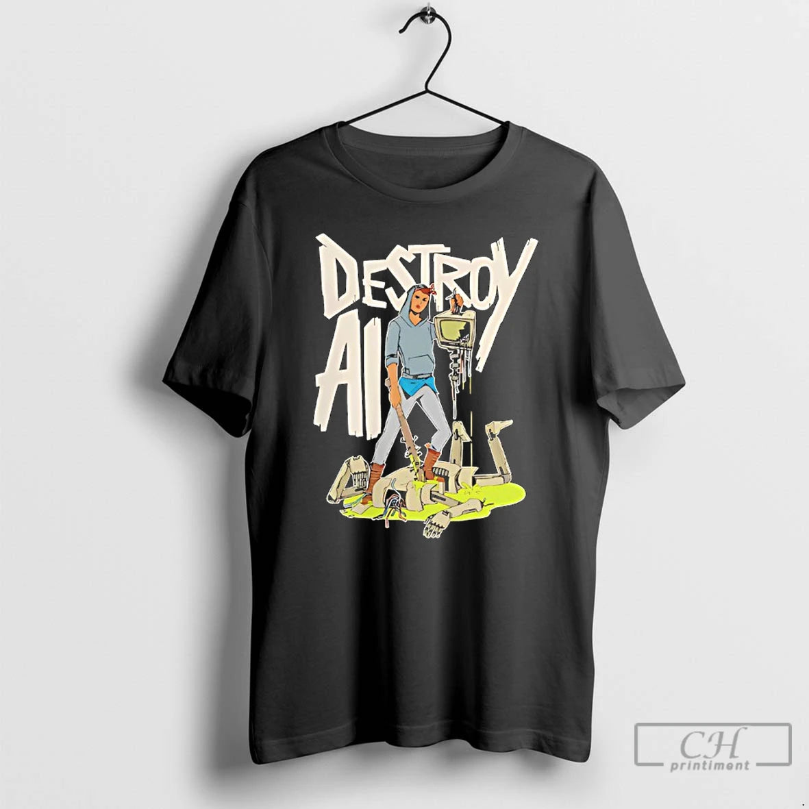 Classic Destroy Ai Natural Human T-Shirts, Hoodie, Sweatshirt | PopFlextees.com