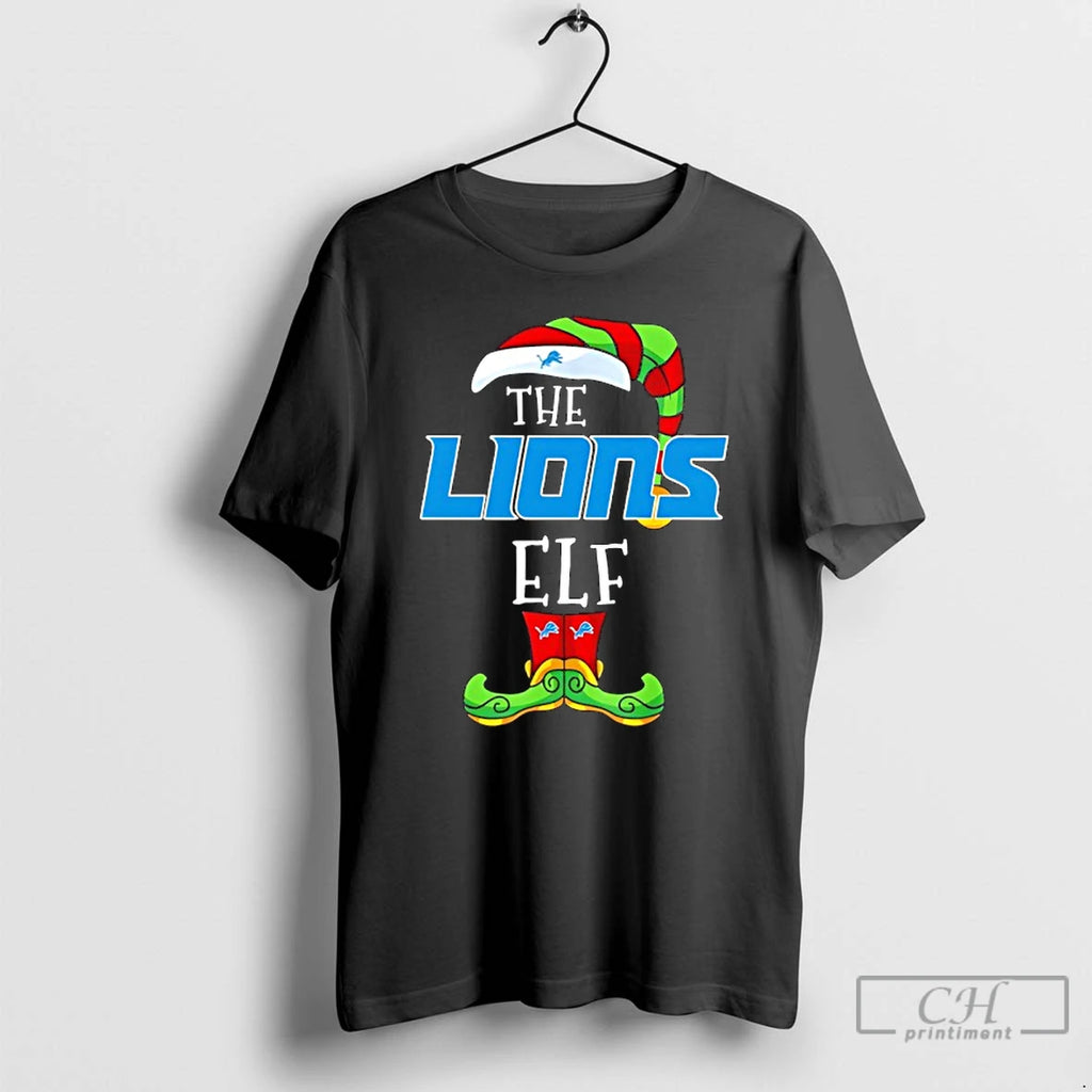 Classic Detroit Lions Christmas Elf T-Shirts, Hoodie, Sweatshirt | PopFlextees.com