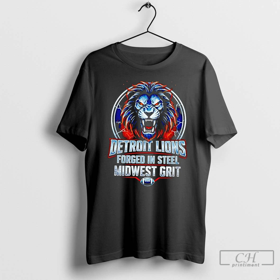 Classic Detroit Lions Forged In Steel Midwest Grit Football T-Shirts, Hoodie, Sweatshirt | PopFlextees.com