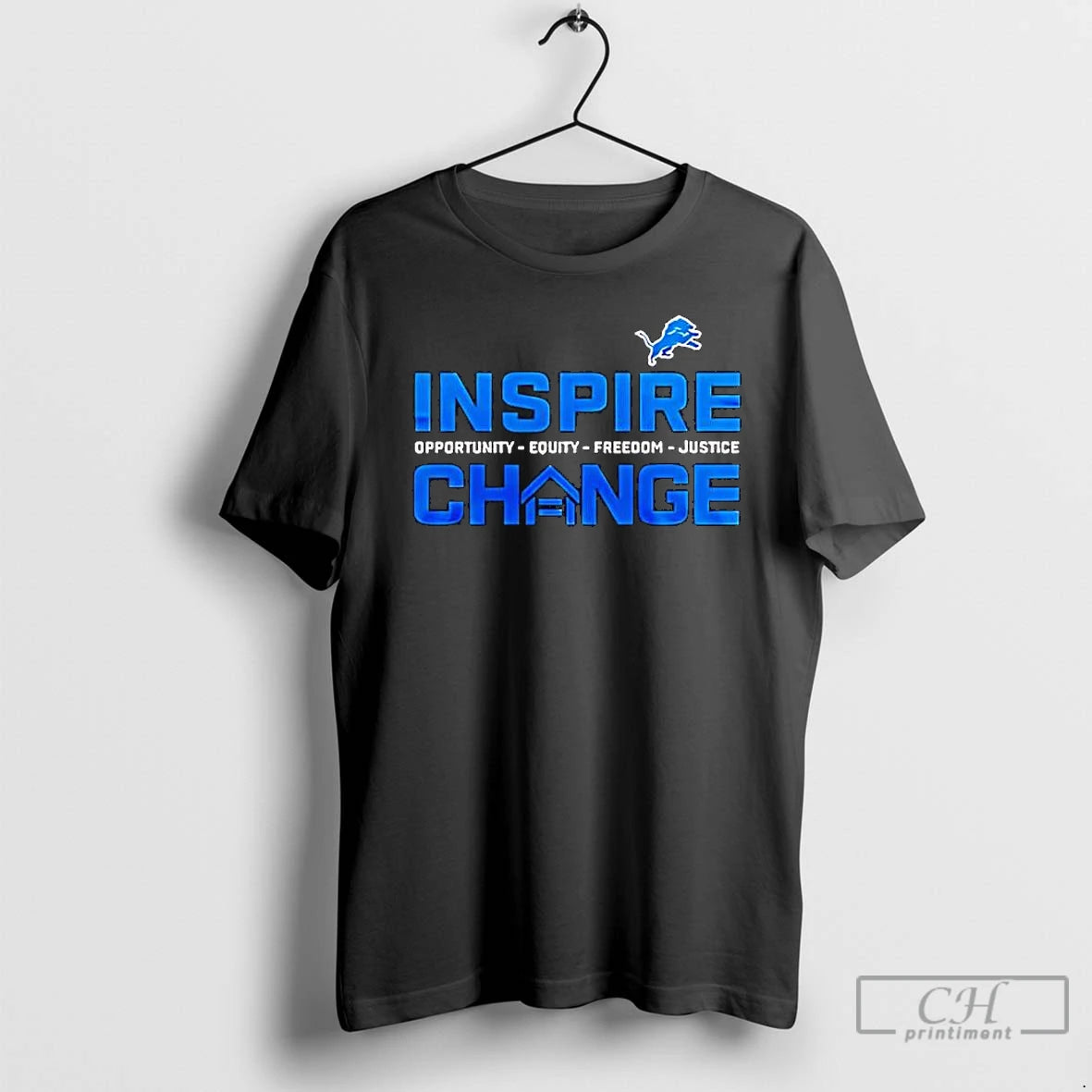 Classic Detroit Lions X Inspire Change Logo T-Shirts, Hoodie, Sweatshirt | PopFlextees.com
