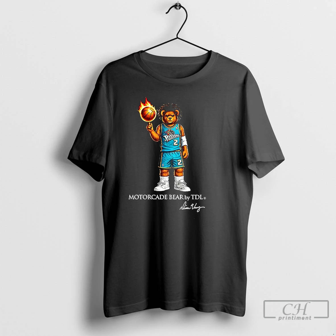 Classic Detroit Pistons Basketball Motorcade Bear By Tdl T-Shirts, Hoodie, Sweatshirt | PopFlextees.com