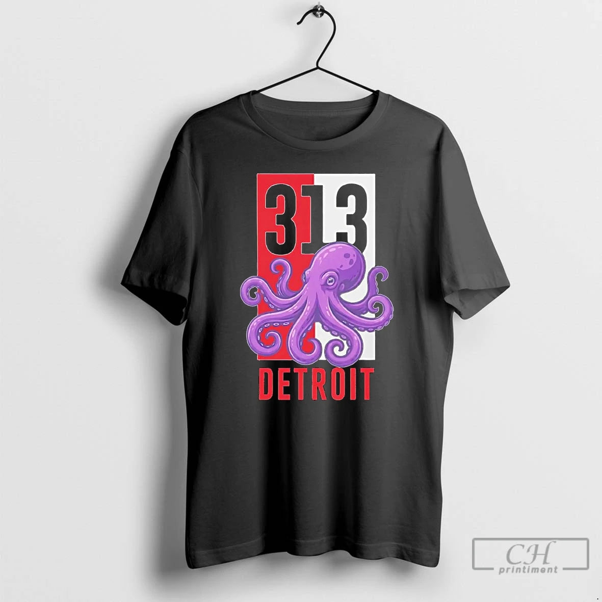 Classic Detroit Red Wings 313 Octopus T-Shirts, Hoodie, Sweatshirt | PopFlextees.com