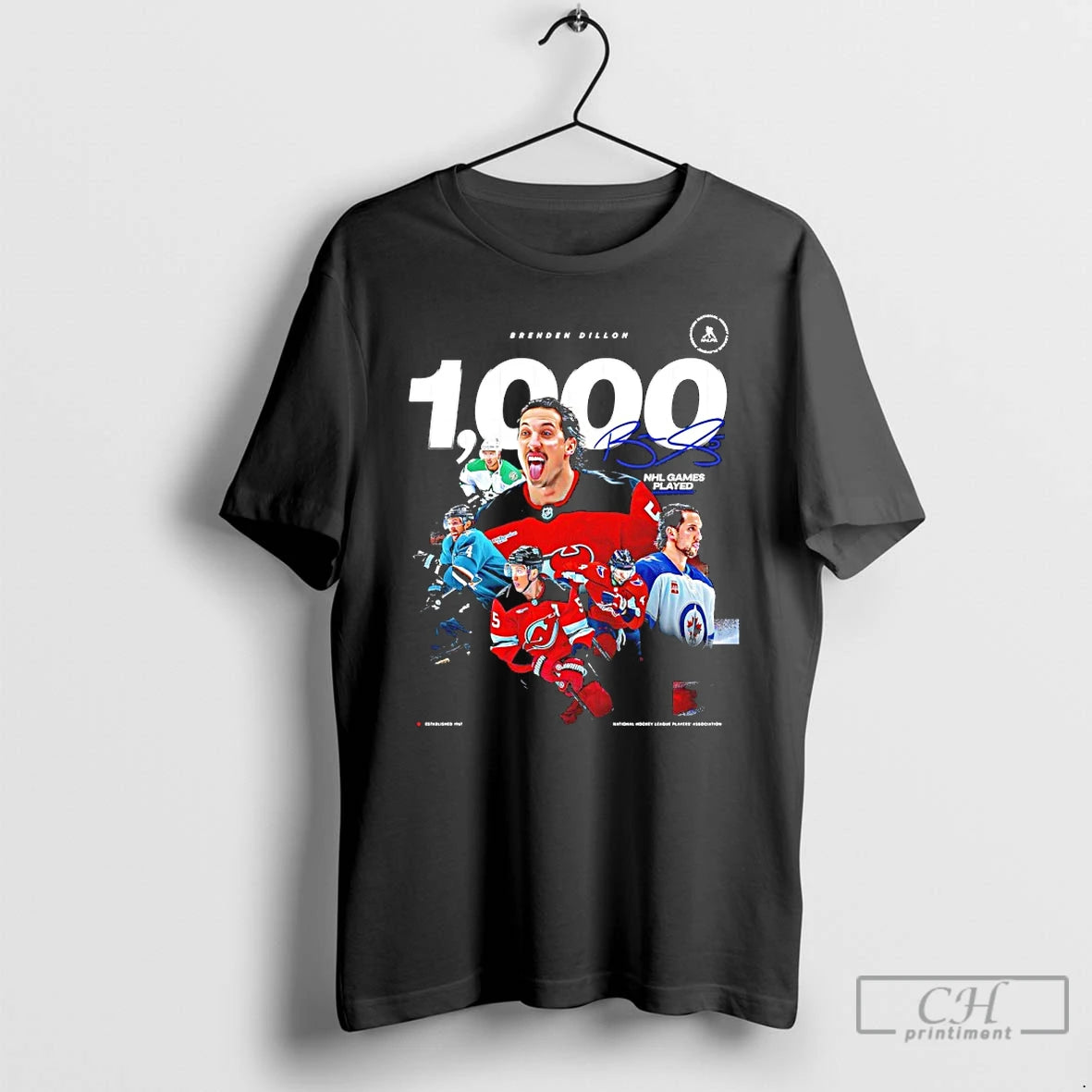 Classic Devils Brenden Dillon 1000 Nhl Career Games Played Signature T-Shirts, Hoodie, Sweatshirt | PopFlextees.com