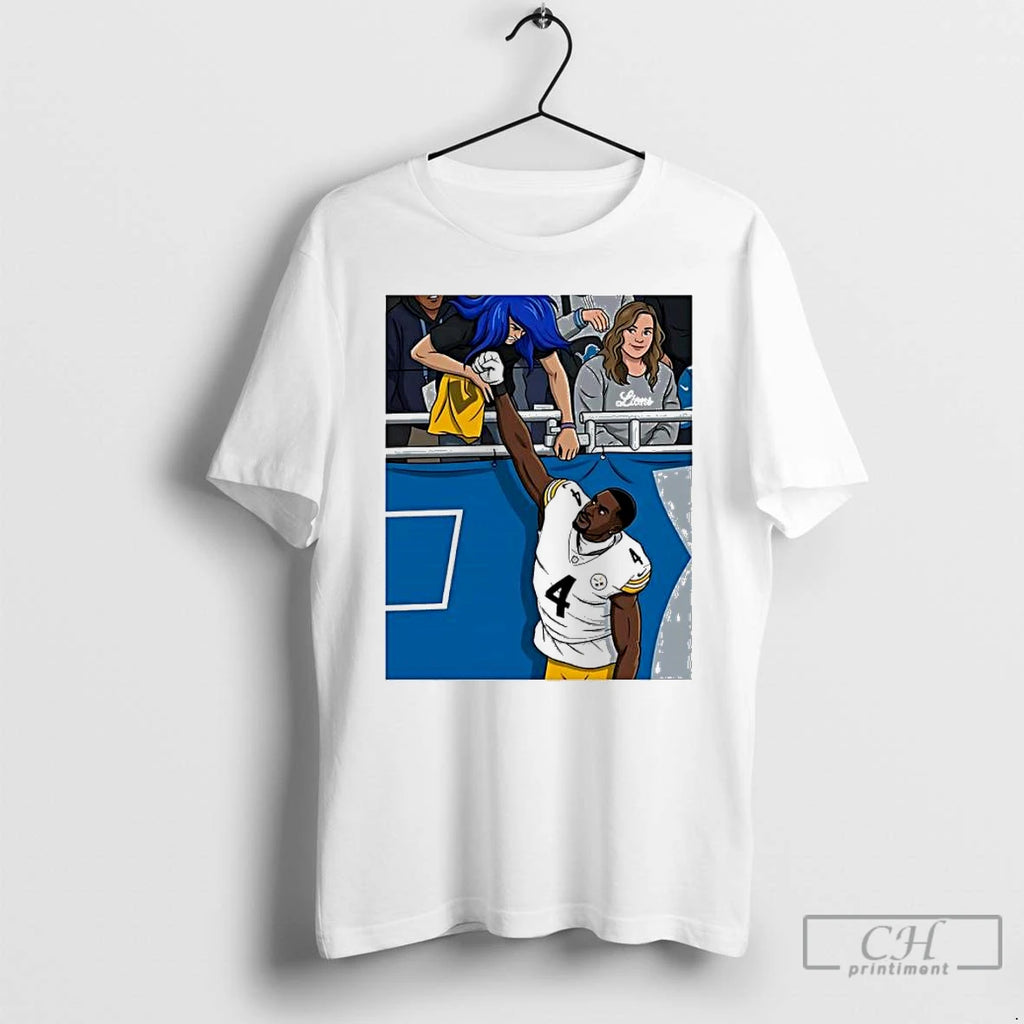 Classic Dk Metcalf Punched A Detroit Art Picture T-Shirts, Hoodie, Sweatshirt | PopFlextees.com
