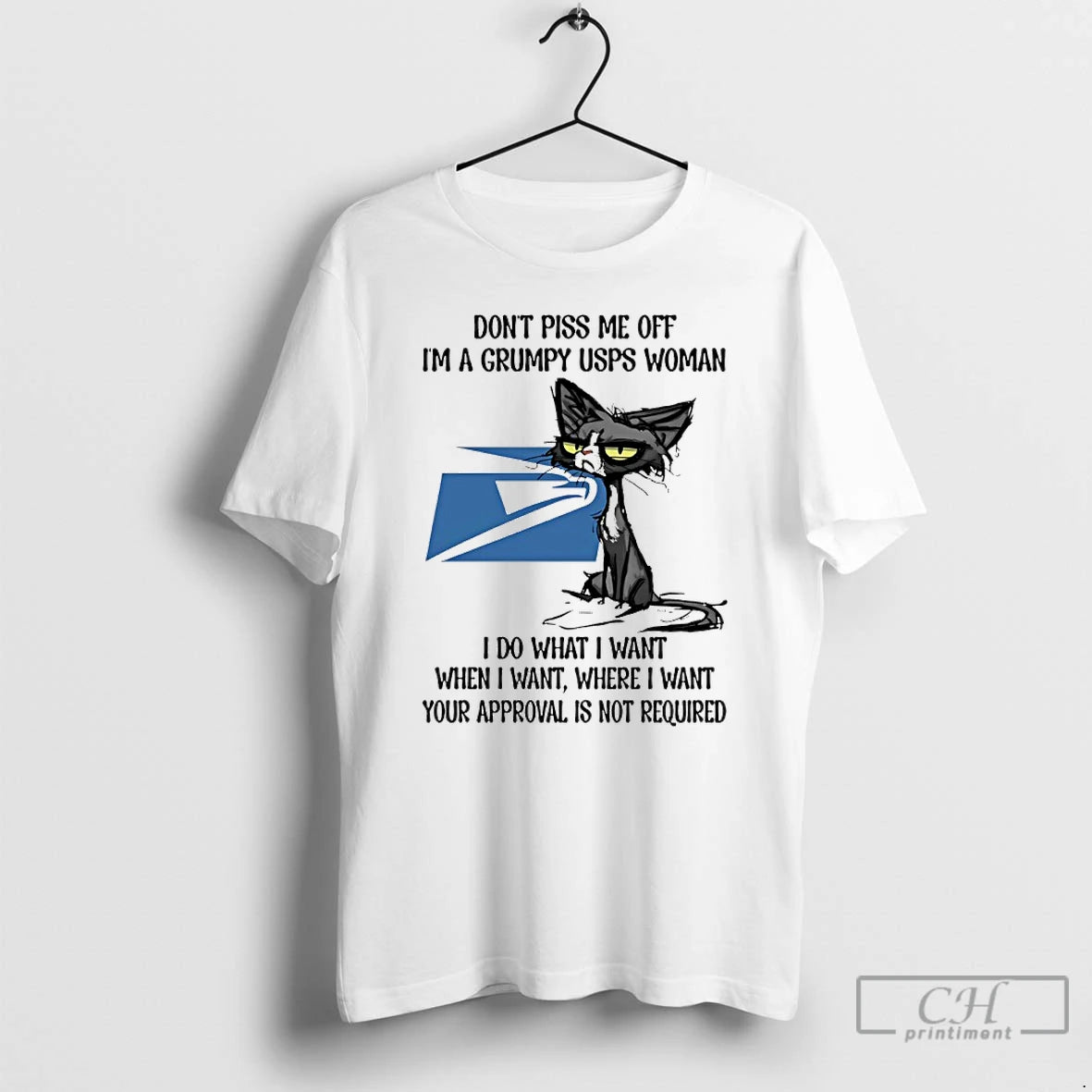 Classic Dont Piss Me Off Im A Grumpy Cat Usps Woman T-Shirts, Hoodie, Sweatshirt | PopFlextees.com