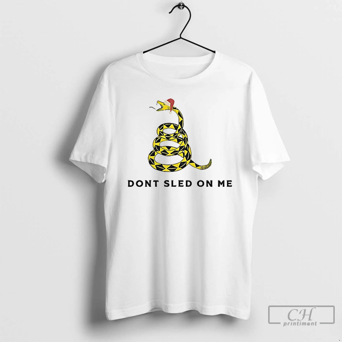 Classic Dont Sled On Me Santa Hat Funny Merry Christmas T-Shirts, Hoodie, Sweatshirt | PopFlextees.com