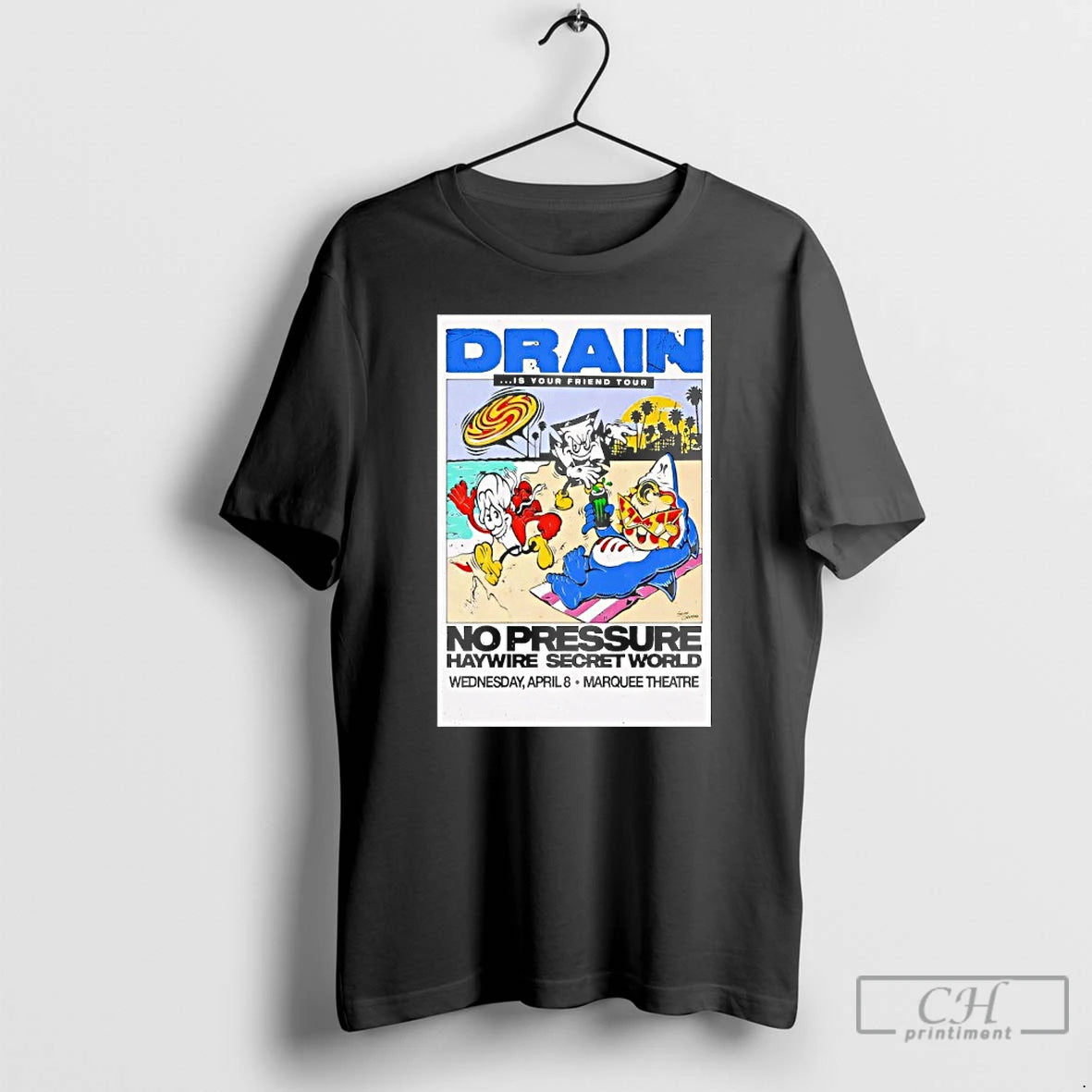 Classic Drain Apr 8 2026 Marquee Theatre In Tempe Az T-Shirts, Hoodie, Sweatshirt | PopFlextees.com