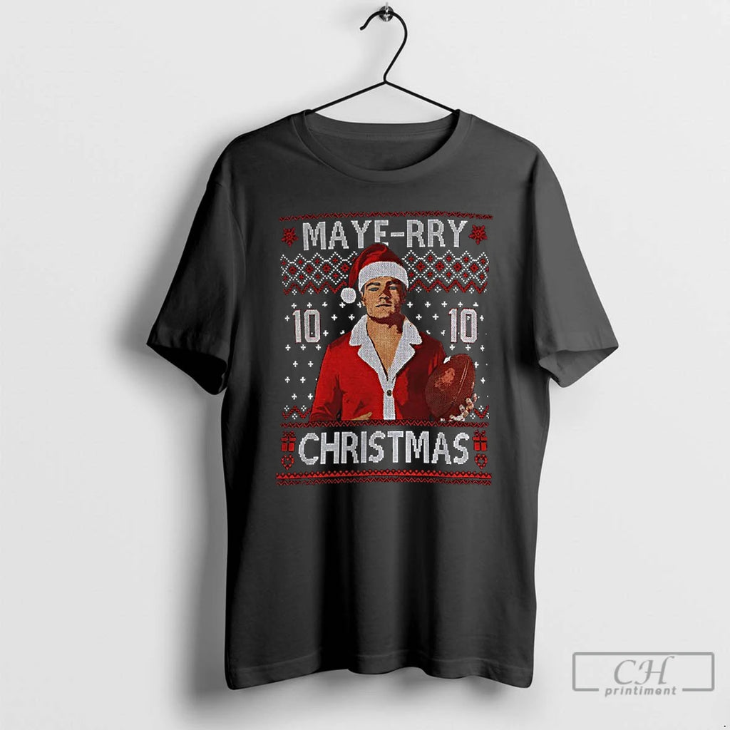 Classic Drake Maye Christmas 10 New England Football Maye Rry Christmas T-Shirts, Hoodie, Sweatshirt | PopFlextees.com