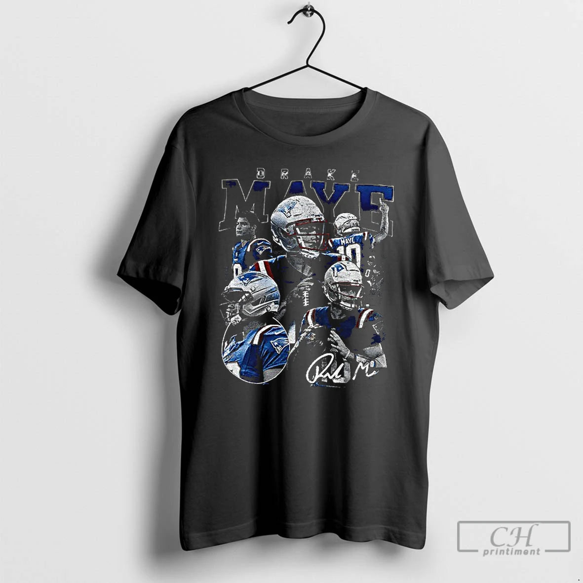 Classic Drake Maye Signature Unique Graphic T-Shirts, Hoodie, Sweatshirt | PopFlextees.com