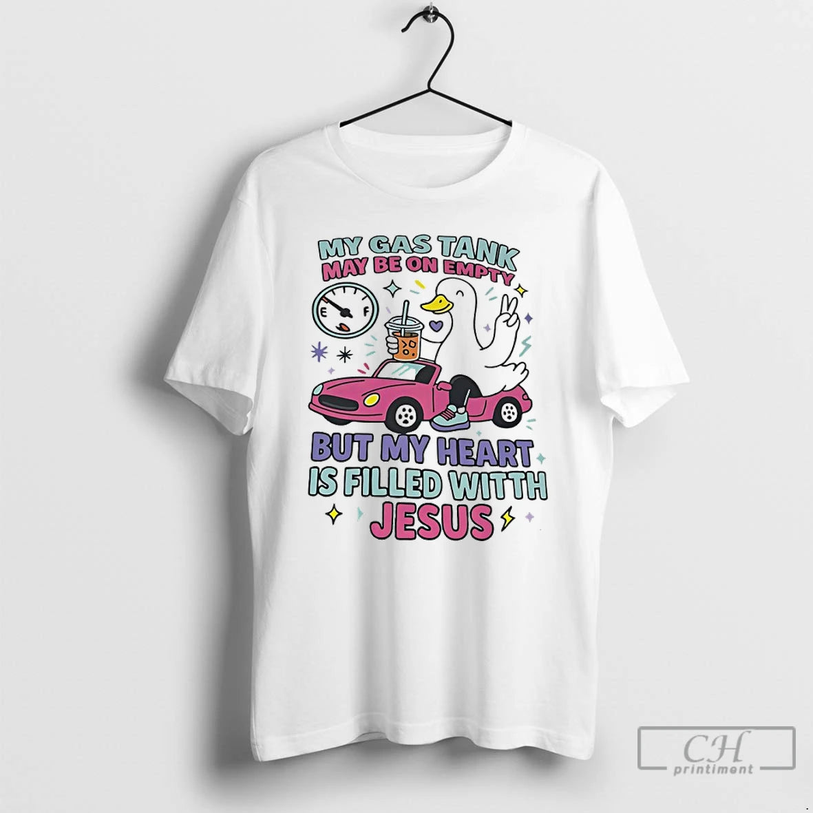 Classic Duck My Has Tank May Be On Empty But My Heart Is Filled With T-Shirts, Hoodie, Sweatshirt | PopFlextees.com