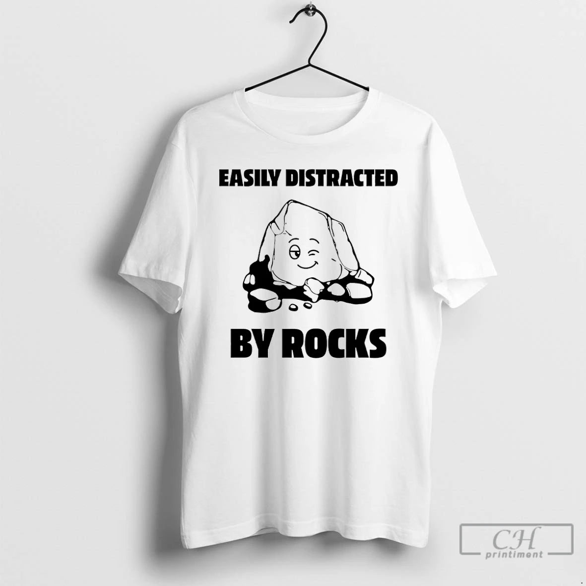 Classic Easily Distracted By Rocks T-Shirts, Hoodie, Sweatshirt | PopFlextees.com
