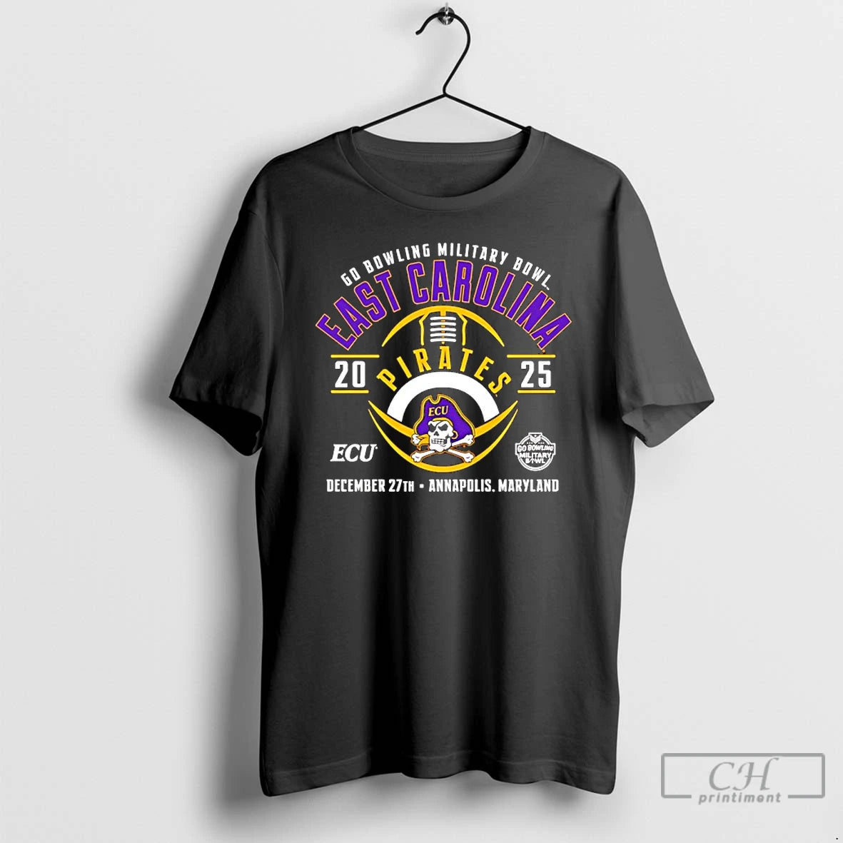 Classic East Carolina Pirates 2025 Go Bowling Military Bowl T-Shirts, Hoodie, Sweatshirt | PopFlextees.com