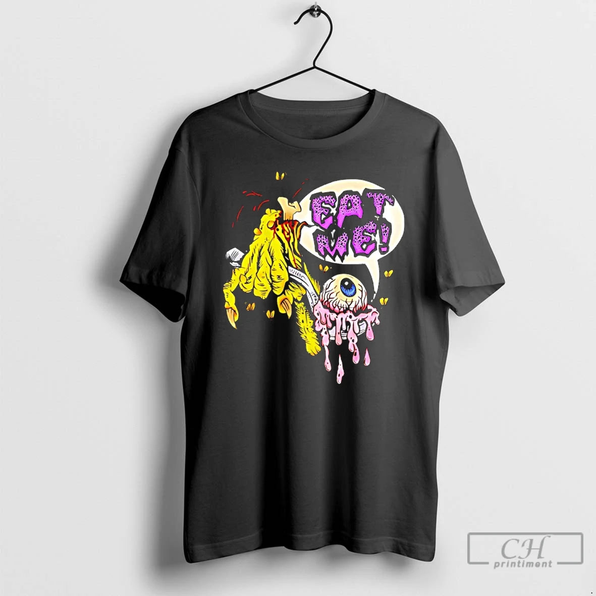 Classic Eat Me Eyes Zombie Goat Cartoon T-Shirts, Hoodie, Sweatshirt | PopFlextees.com