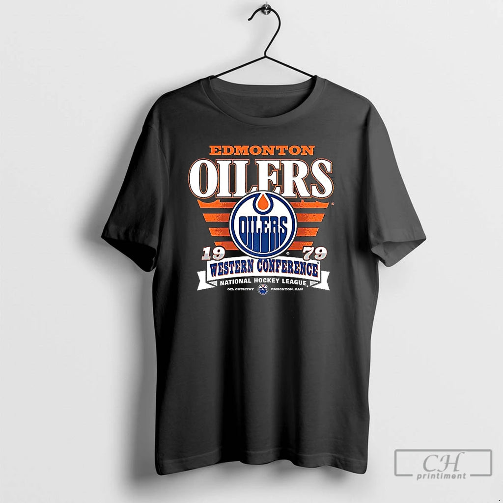 Classic Edmonton Oilers 1979 Western Conference National Hockey League T-Shirts, Hoodie, Sweatshirt | PopFlextees.com